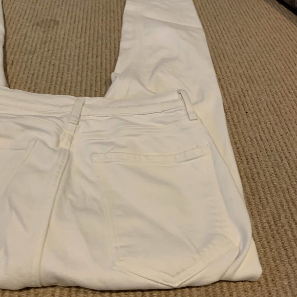Agolde Women’s Nico High Rise Jeans White Denim Button Fly Size 26x26 - Picture 9 of 11
